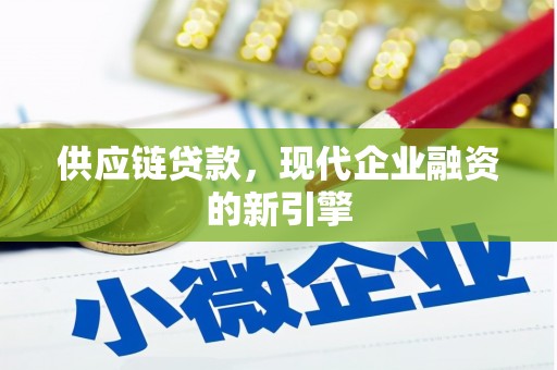 邵阳县供应链贷款，现代企业融资的新引擎