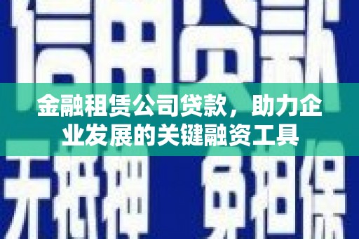 武隆金融租赁公司贷款，助力企业发展的关键融资工具