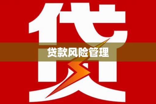 阆中贷款风险管理