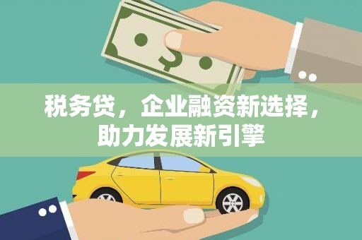 乌海税务贷，企业融资新选择，助力发展新引擎