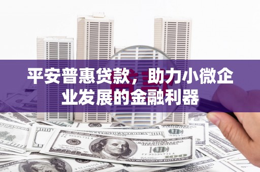 麟游平安普惠贷款，助力小微企业发展的金融利器