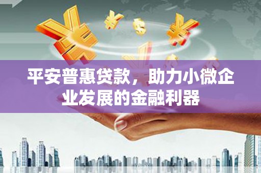 苗栗平安普惠贷款，助力小微企业发展的金融利器