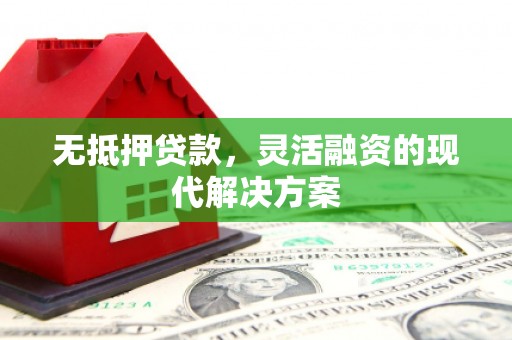 九江无抵押贷款，灵活融资的现代解决方案