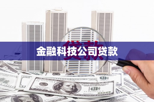 平镇金融科技公司贷款