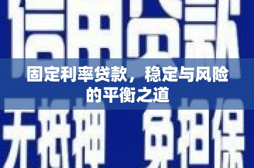召陵固定利率贷款，稳定与风险的平衡之道